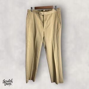 Vintage 90s Sansabelt Mens Trousers Size 33x30.5 Beige Classic Retro Dress Pants
